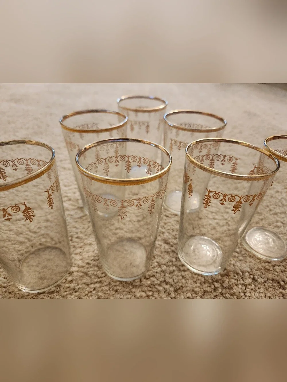 Vtg Gold Rim 4.5